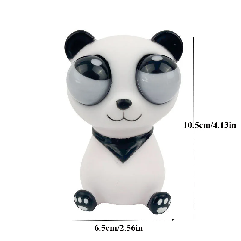 かわいい目飛び出すパンダフワフワそわそわおもちゃ動物ストレスリリーフボール減圧感覚スクイーズ大人子供のためのホリデーギフト