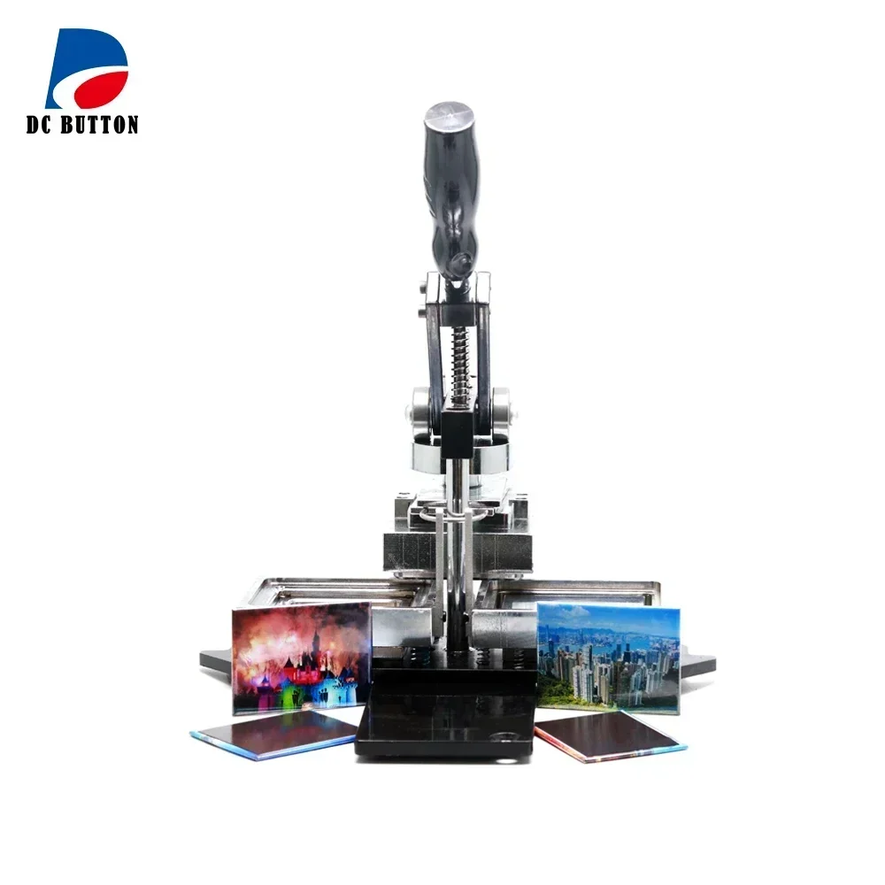 202580*53mm Rectangular Shape Button Badge Making Machine DIY Fridge Magnet Making Machine