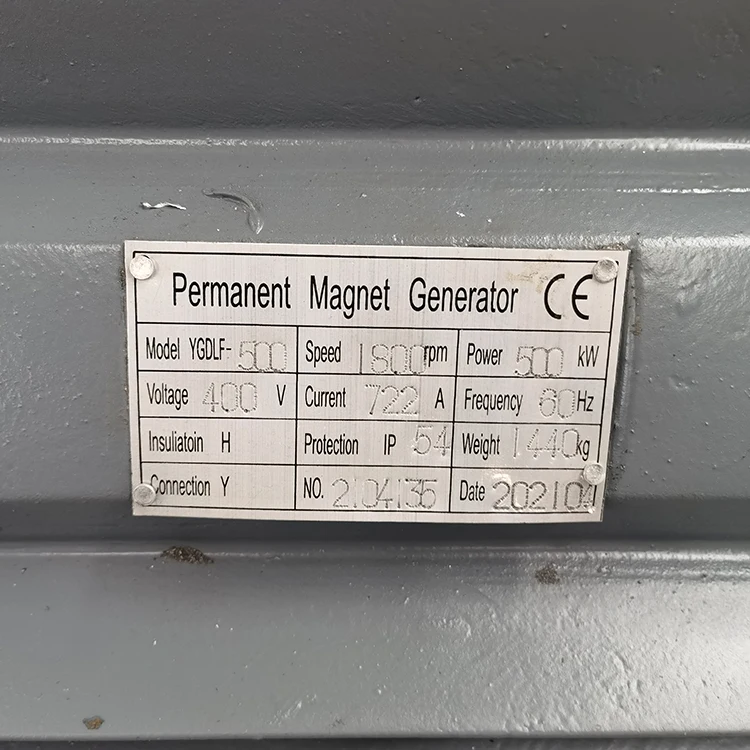2025500kW 1800rpm High Efficient Alternative Hydroelectric Energy Generator 3 Phase Permanent Magnet Generator