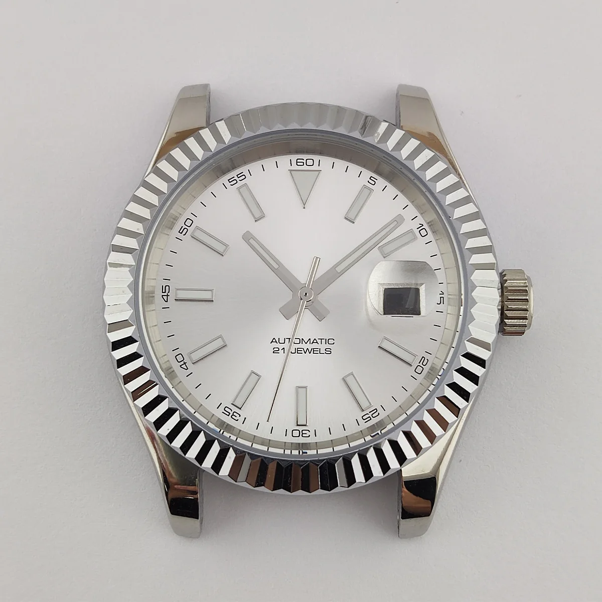 40.5mm Case Miyota8215 Case Custom Logo Dial Watchial Stainless Steel Watch Accessories Parts Suitable For Miyota 8215 Movement