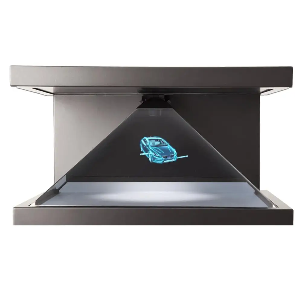 Holographic Pyramid Display Cabinet Showcase with 1920x1080 Resolution and 350cd/m Brightness for Mobile Phone Advertising