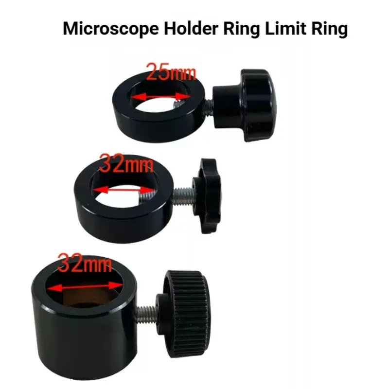 Anneau de fixation métallique 25MM 32MM pour support de microscope stéréoscopique binoculaire trinoculaire, empêche les tremblements