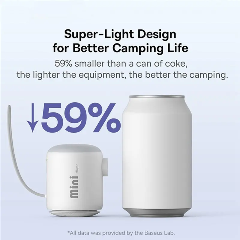ABCL Wireless Mini Air Pump Portable Electric Inflator For Air Mattresses Beds Camping Mats Swim Rings Fast Inflate Deflate