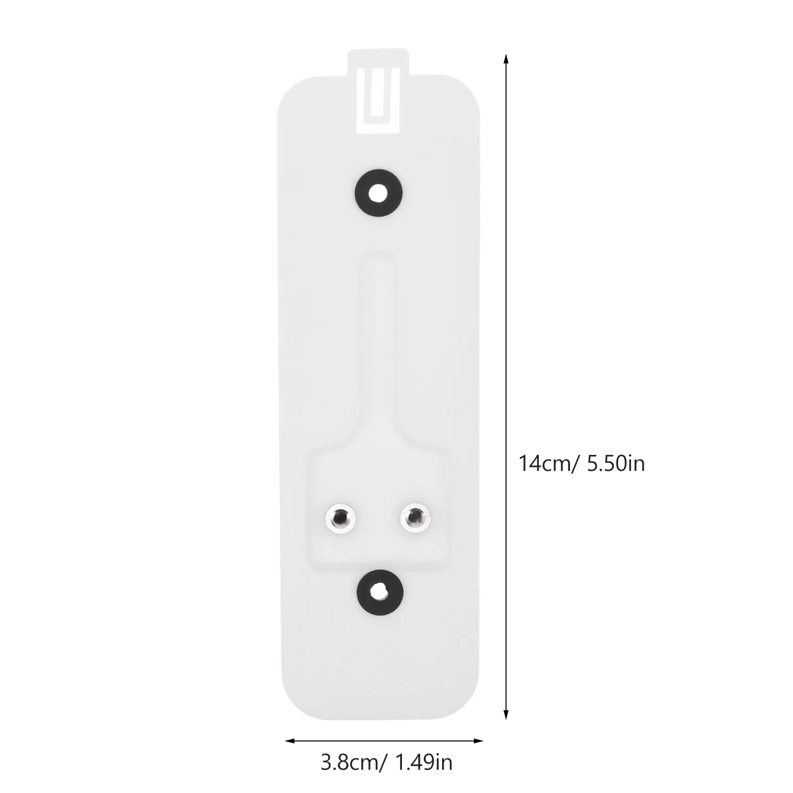 2 مجموعات البلاستيك جرس الباب الخلفية استبدال تصاعد قوس مكافحة سرقة جرس باب يتضمن شاشة عرض فيديو حامل ل جدار جرس الباب قوس #5