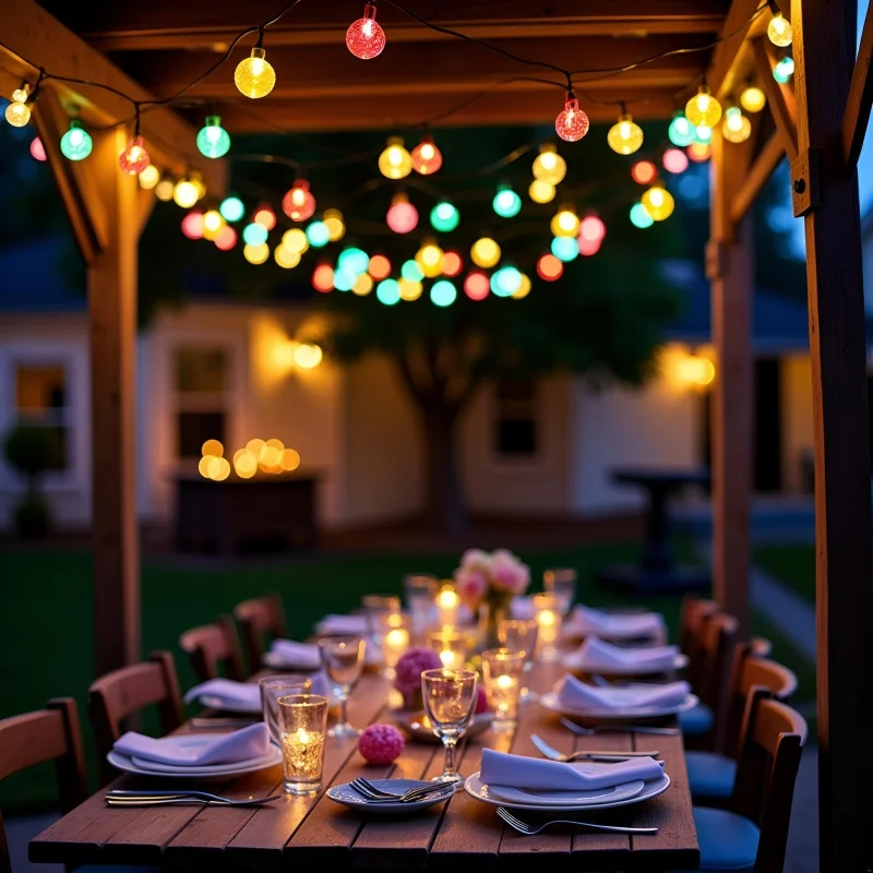 Solar Powered Crystal Ball Fairy String Lights Outdoor Garden Party Lights 20/30/50/100/200 LEDs - Energy Efficient Lamps