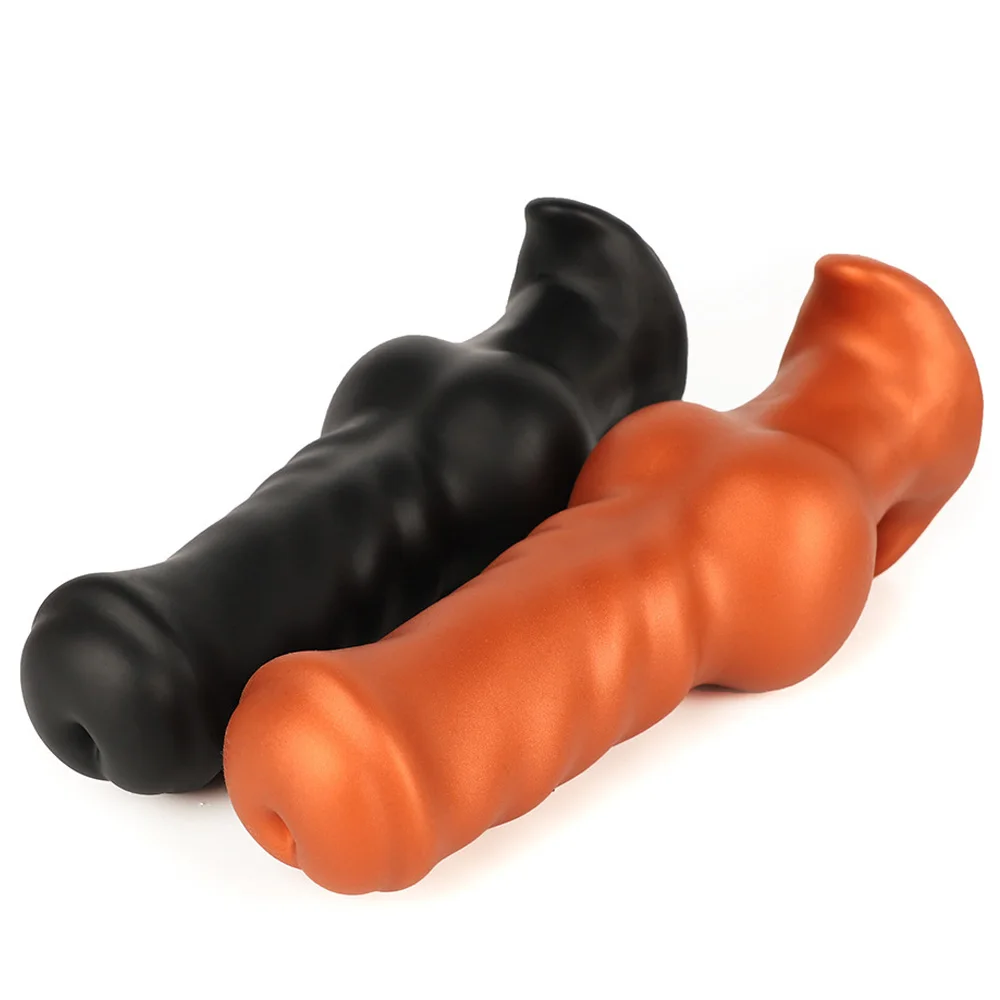 XS-XXL Dog Dildo Silicone Big Butt Plug Animal Anal Dildo Fisting Large Anal Toys Sex Toy For Women Men Anal Dilator Buttplug