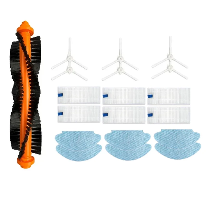 

【Сьогодні всего】19 шт. для Tefal X-Plorer 45/RG8275WH запасные части для пылесоса, роликовая боковая щетка, HEPA-фильтр, накладка для швабры