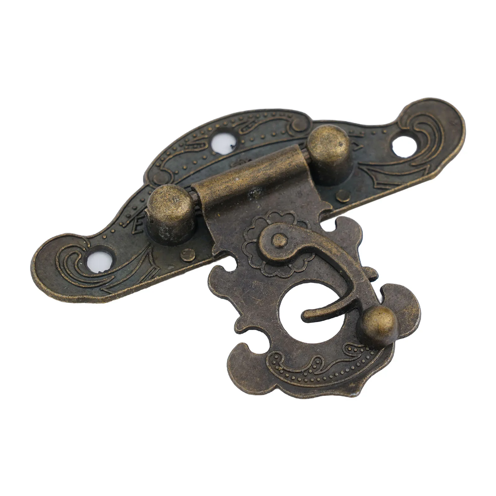 Bronze Cabinet Wooden Boxes Hinge Latches Hasp Kits Furniture Vintage Hardware Home Improvement-Tools And Accessories