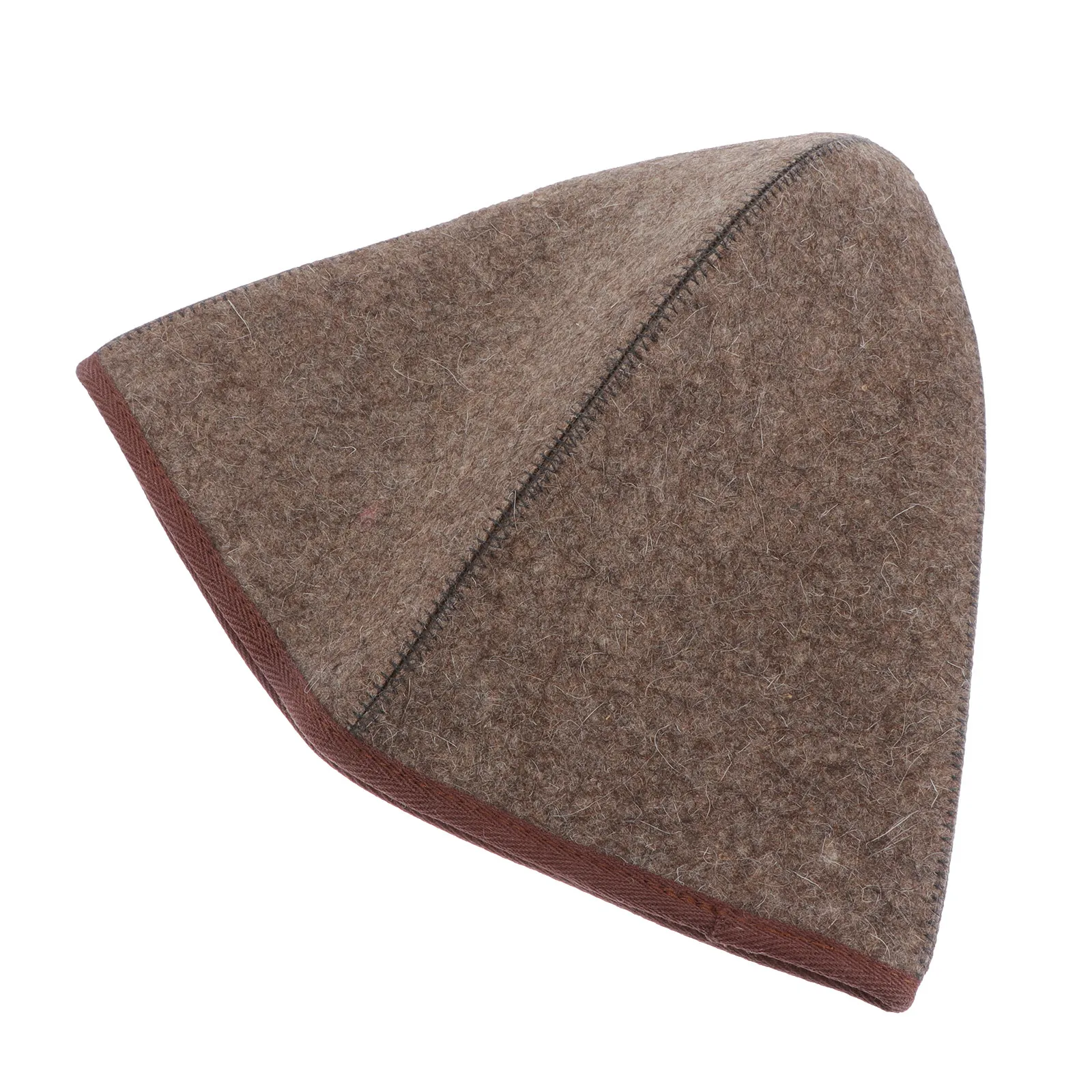 

Thickened Wool Felt Sauna Bathing Hat Comfortable Lightweight Water Absorbing Reusable Portable Sauna Accessory