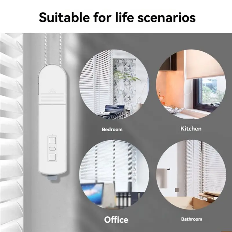 【Big Deal】Tuya Zigbee Smart Electric Curtain Motor Roller Shade Driver App Voice Remotely Control Automatic Curtain Motors