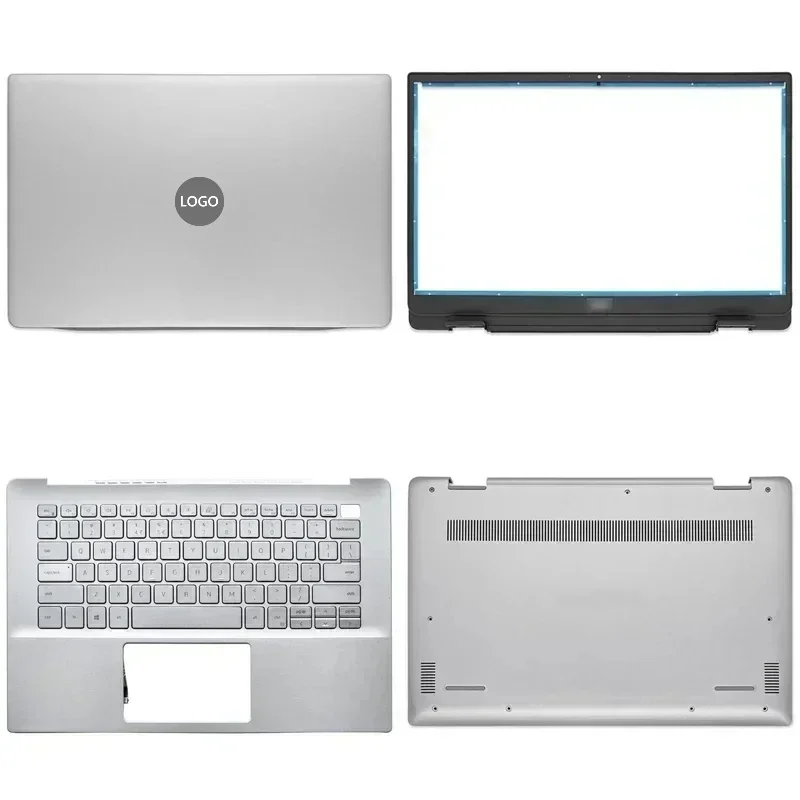 New Laptop Case For Dell Inspiron 14 5490 5498 LCD Back Cover Front Bezel Upper Palmrest Bottom Base Case Keyboard Hinges