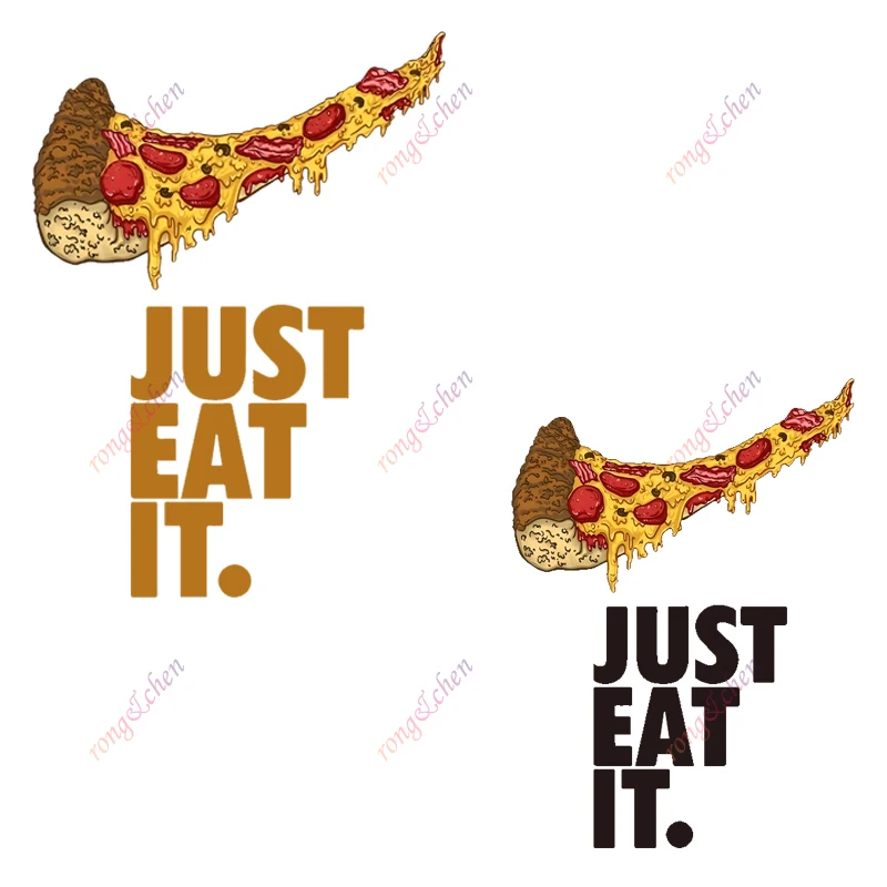 

Creative Car Sticker Just Eat It Pizza for Car Motorcycle Racing Helmet Laptop Trunk Body Car Window Surfboard PVC Vinyl Decals