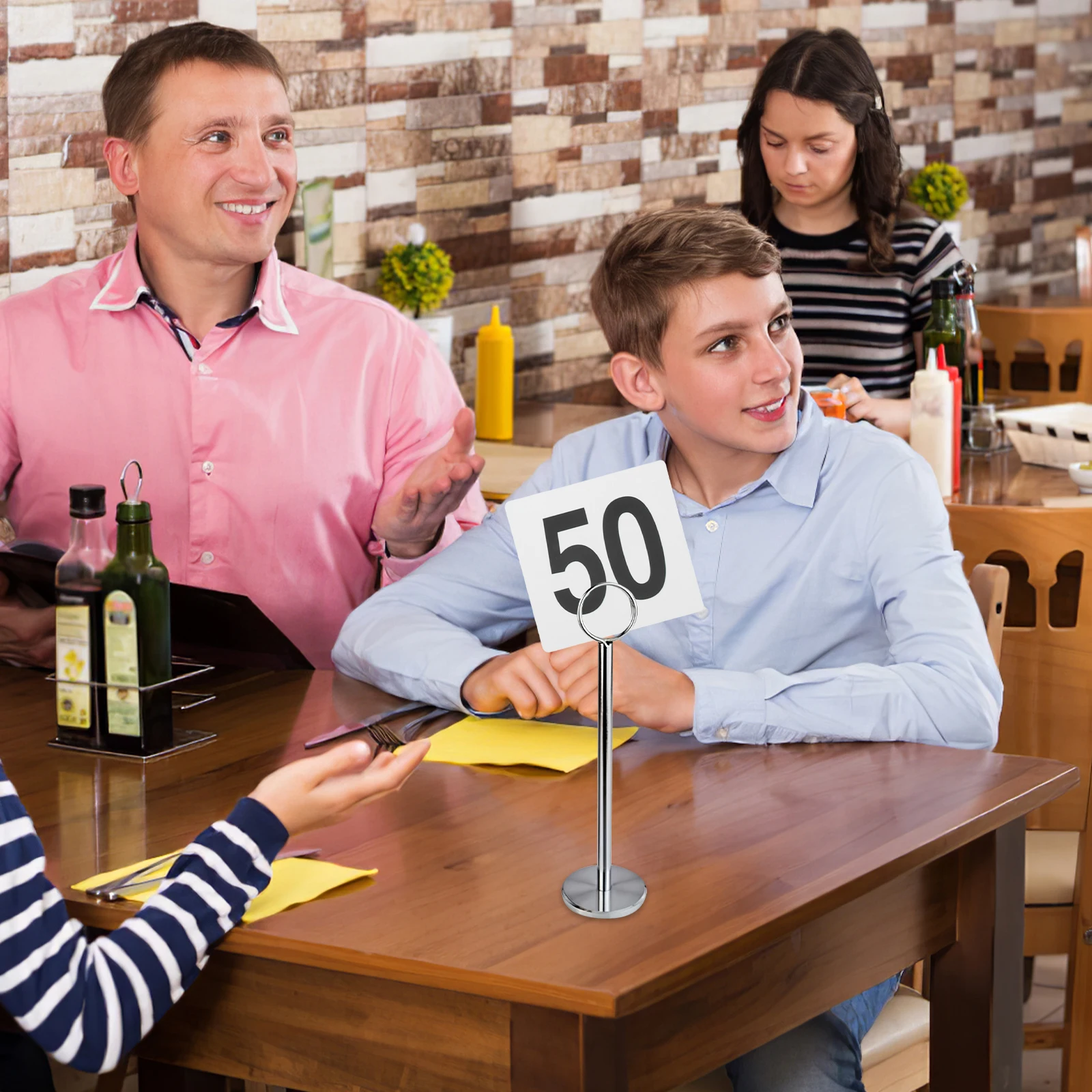 

25 Pcs Table Number Plate Restaurant Signs Marker Tent Cards Wedding Decor Numbers Party Picture Self Standing