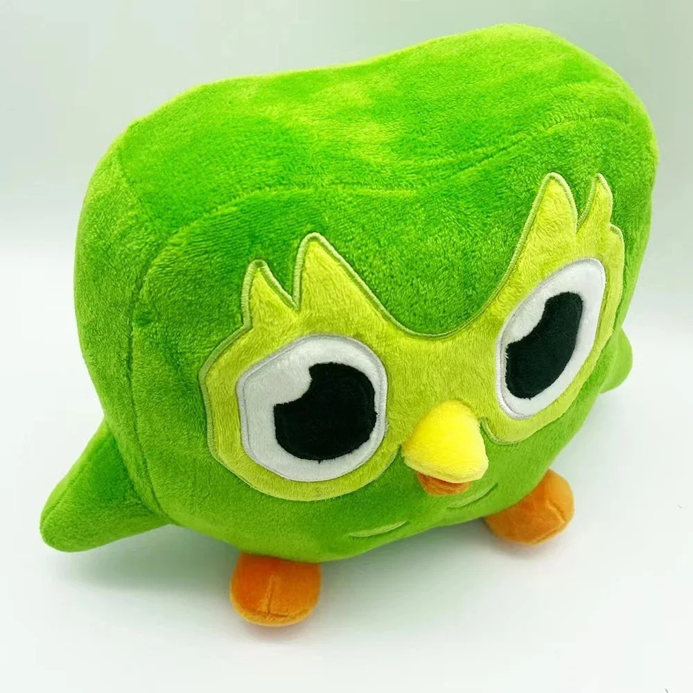 Green Duolingo Owl Plush Toy Duo Plushie Of Duo The Owl Cartoon Anime Owl Doll Soft Stuffed Animal Toy Children Birthday Gift