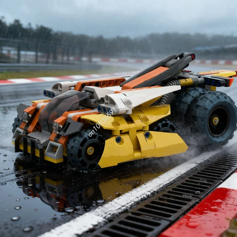 393 pçs moc carro de corrida cibernética modelo técnico blocos de construção brinquedo ideia criativa presentes natal educação tijolo crianças