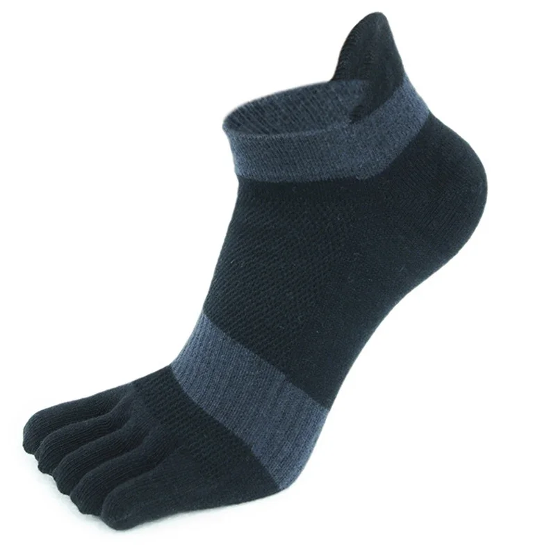 

Socks Show Mens EUR39-47 Toes Finger Sport Friction With Mesh Shaping Five Striped Anti Breathable Socks Ankle No Cotton