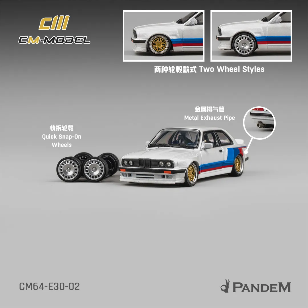 

Pre-sale CM 1:64 E30 M3 Rocket Bunny PANDEM Widebody Diecast Model Car