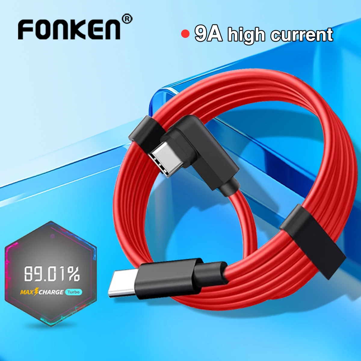 9A Double Type C Super Fast Charging Cable For OnePlus 10 Pro 11 12 13 Nord 5 OPPO Realme SuperVOOC NeoCharge USB-C Data Cables