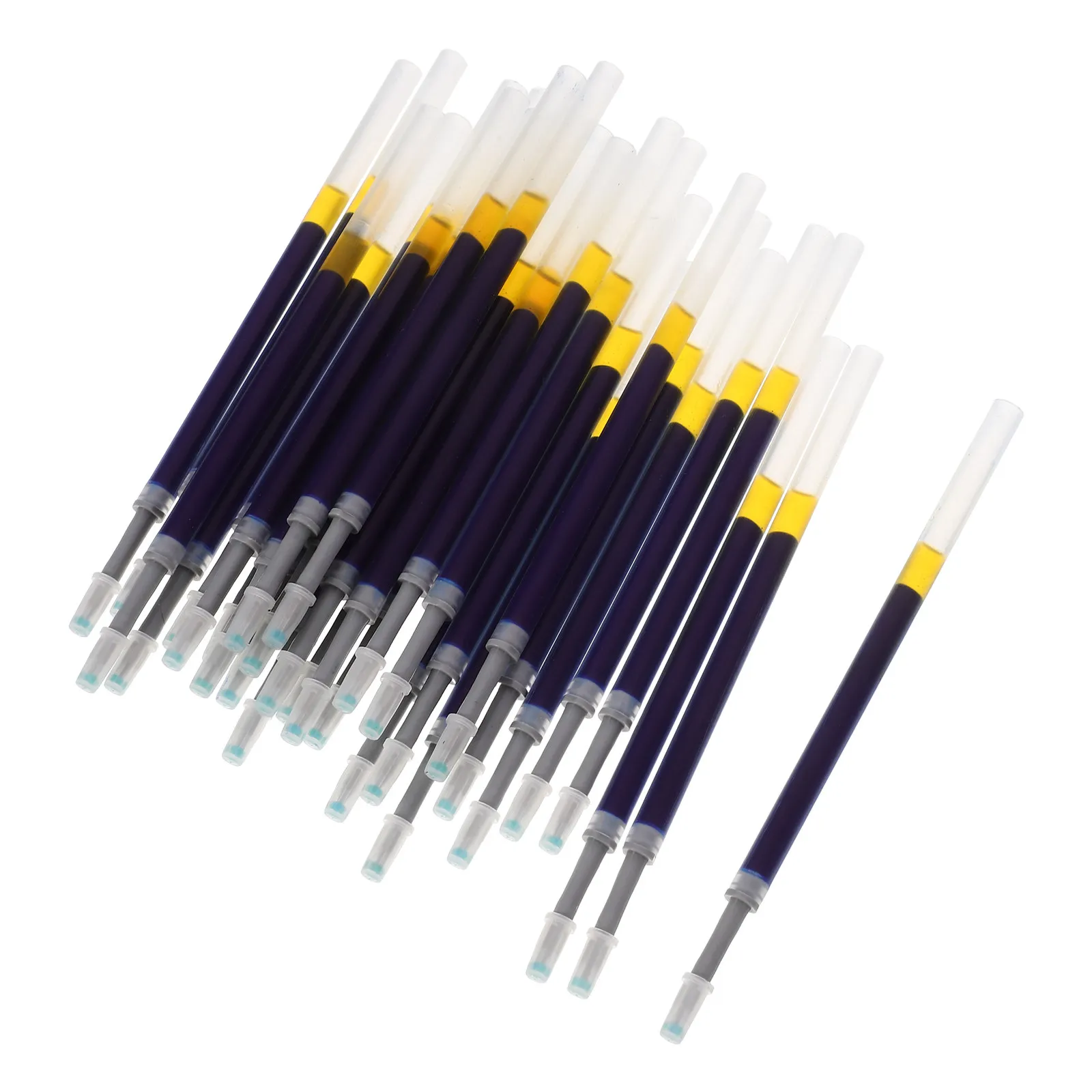 60Pcs Writing Pen Refills Gel Ink Fine Point Smooth Flow Leak Resistant Plastic Refills for Study Drawing Gifts Office