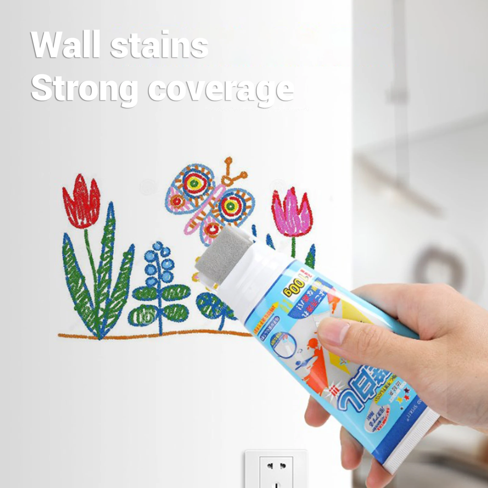 White Wall Hollowing Glue Paste Multi-Surface Wall Paint Repairing Cream for Wall Nail Hole Cracks Potholes