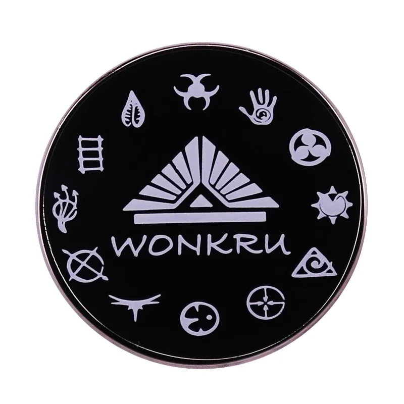 Wonkru Logo Brooch Sci-fi Series The 100 Inspiration Badge