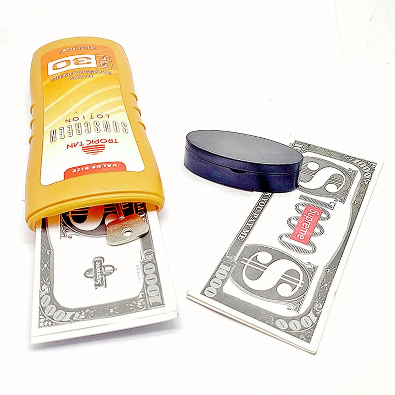 2PC /LOT Sunscreen Diversion Tan Safe Bottles 2 Pack - Safely Hides Your Valuables