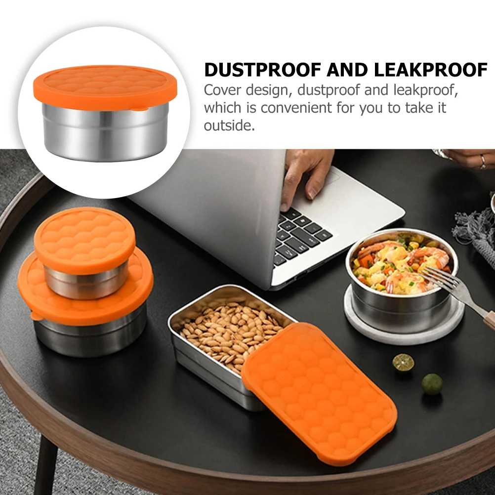 

Leakproof Sauce Cup Household Condiment Storage Container Stainless Steel Pickle Soup Fresh Keeping Dipping Cups For