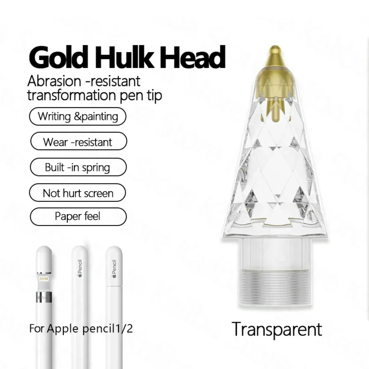 The Fine Gourd-Tipped Wear-Resistant Modified Metal Pen Tip Is Suitable for the Paper Film Pen Tip of Apple Pencil Handwriting P