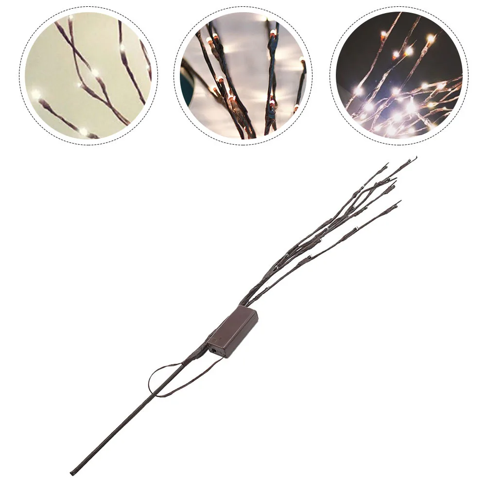 1 قطعة LED فرع الصفصاف ضوء مصباح فريد ديكور مواد ذات جودة طبيعية تصميم بسيط جديد أضواء غرفة نوم ديكور #2