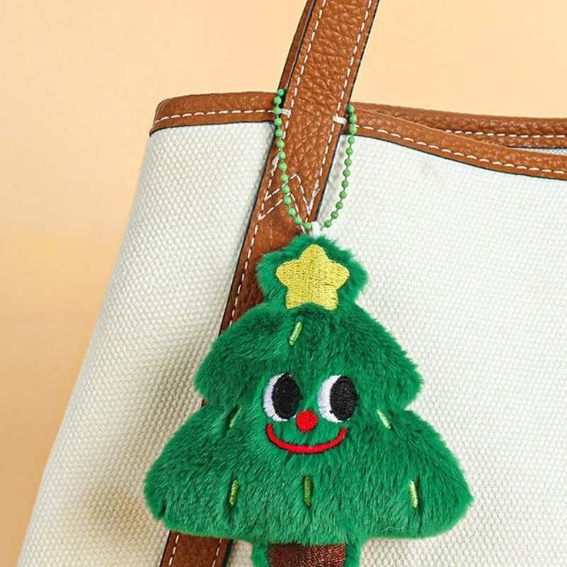 Breloczek świąteczny pluszowy, kreskówkowy Święty Mikołaj, choinka, lalka, zabawka pluszowa, zawieszka do kluczy samochodowych, ozdoba do torby, prezent.