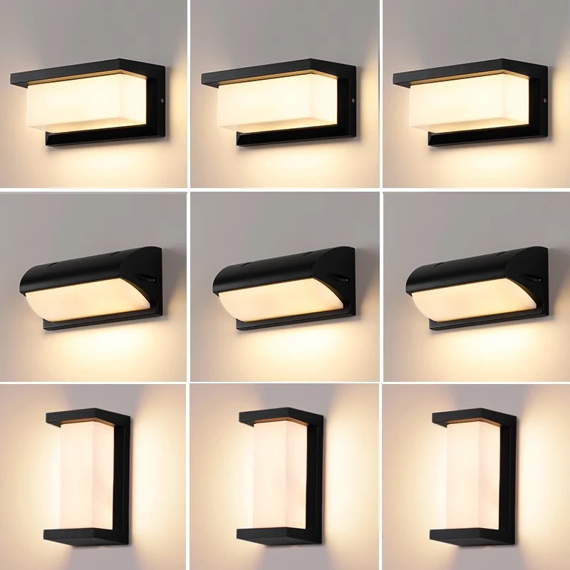 

Led Outdoor Lights Wall Light Waterproof IP65 Motion Sensor Led Lighting Porch Lights Balcony Garden Lights Outdoor Wall Lamp