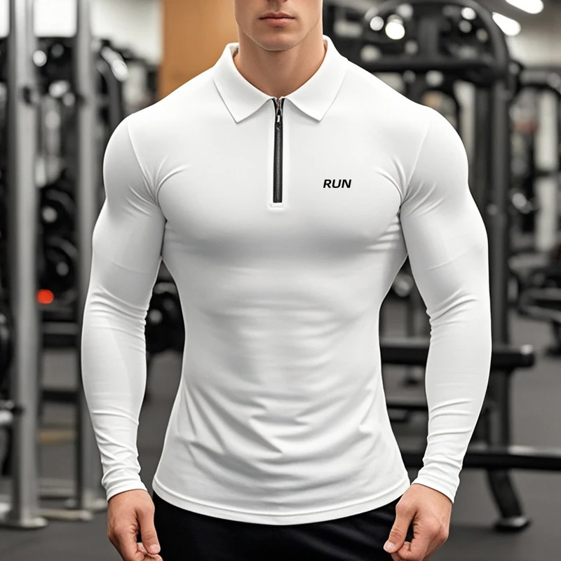 

Компрессионные рубашки мужские с длинным рукавом охлаждающие сухие рашгарды спортивная рубашка поло для тренировок для занятий спортом в тренажерном зале фитнес-тренировки бег