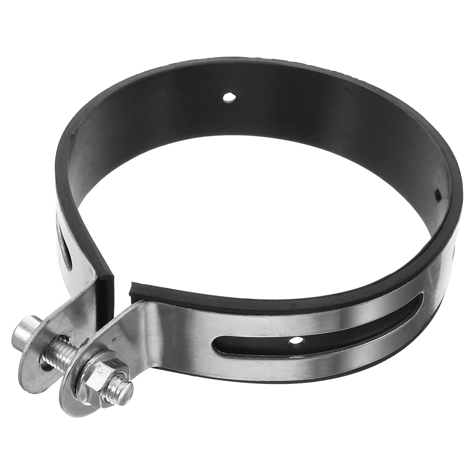 ท่อไอเสียท่อClamps 110-115 มม.เส้นผ่านศูนย์กลางภายในทนทานBand Clampชุดซ่อมรถจักรยานยนต์ปรับท่อไอเสียCouplerไอเสีย