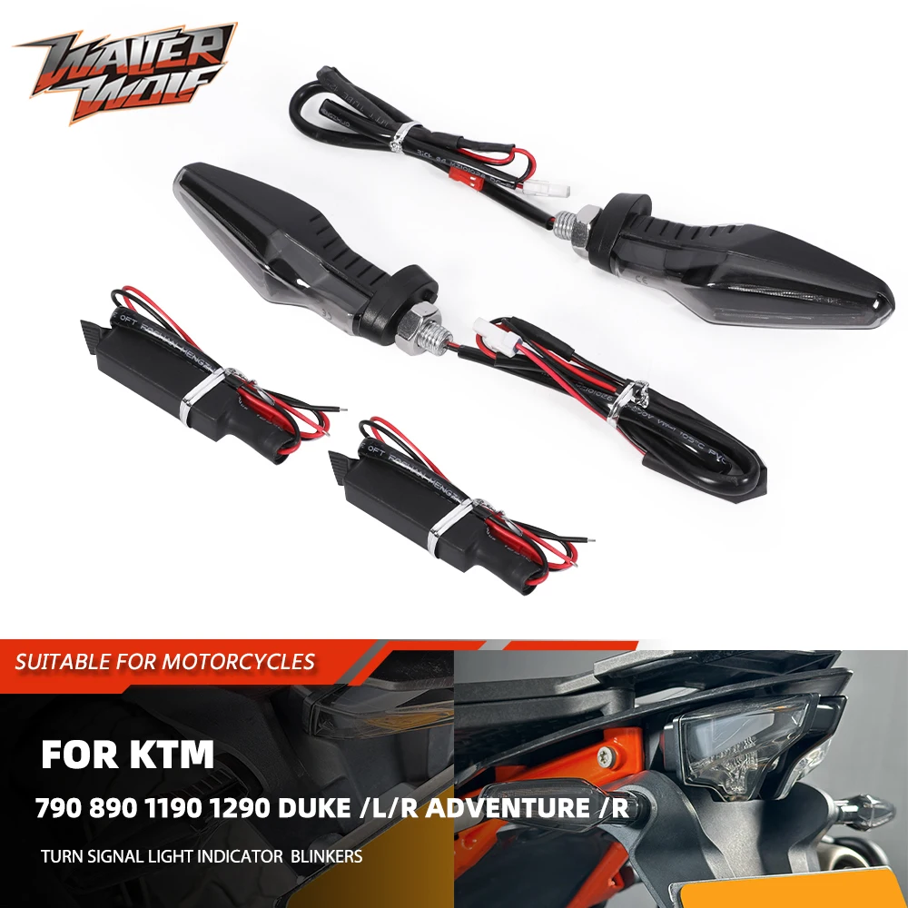 For 790 890 Adventure /R Duke /L/R Front Rear LED Turn Signal Light Indicator Flasher 1190 1290 Super Duke /R/RR/GT Adventure