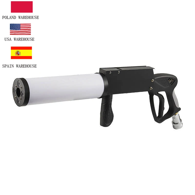 Stage effect Dj gun Handhold Gatling Led Co2 special effect Stage  Smoke Gun for club party