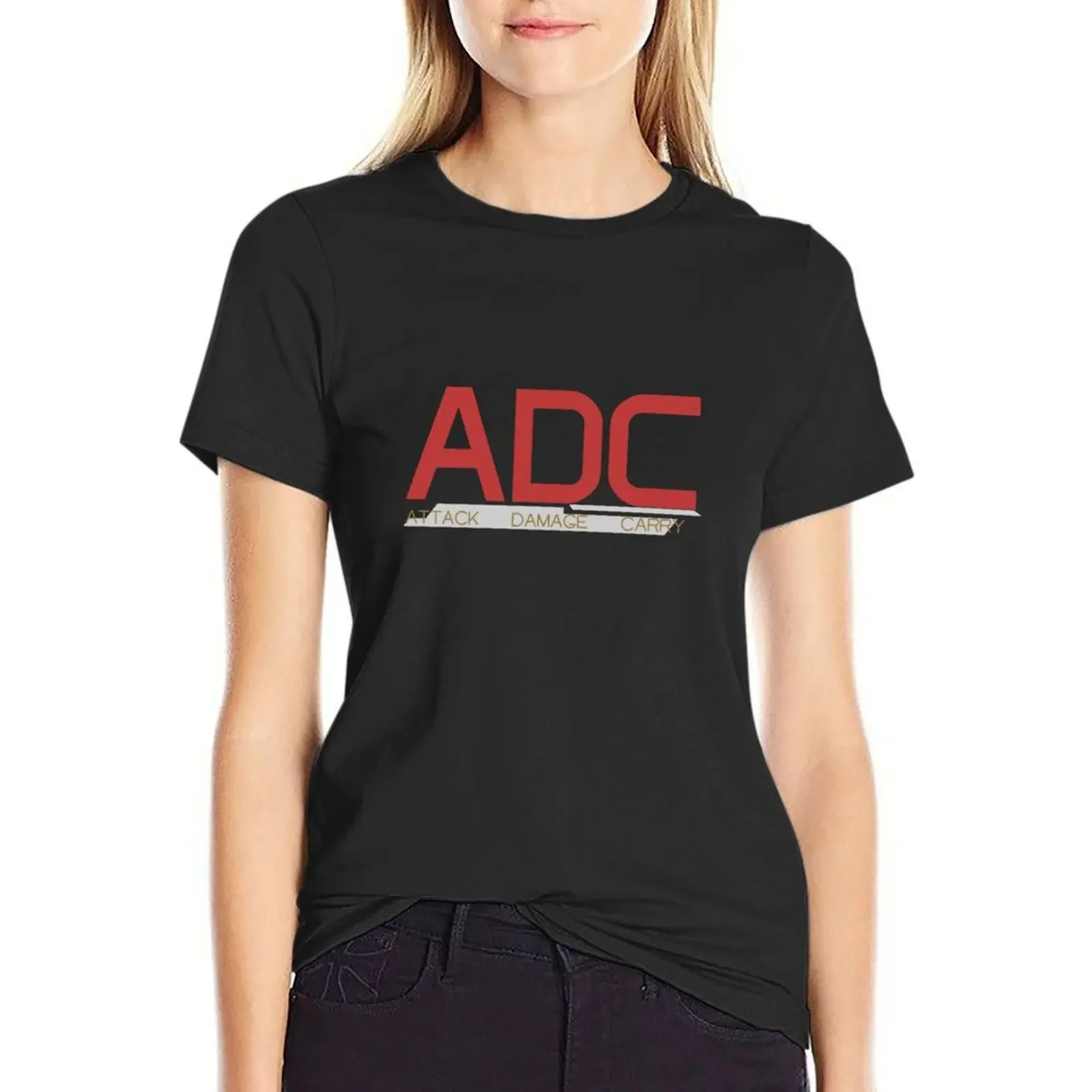 

ADC T-Shirt vintage Short sleeve tee cute tops funny funny t shirts for Women