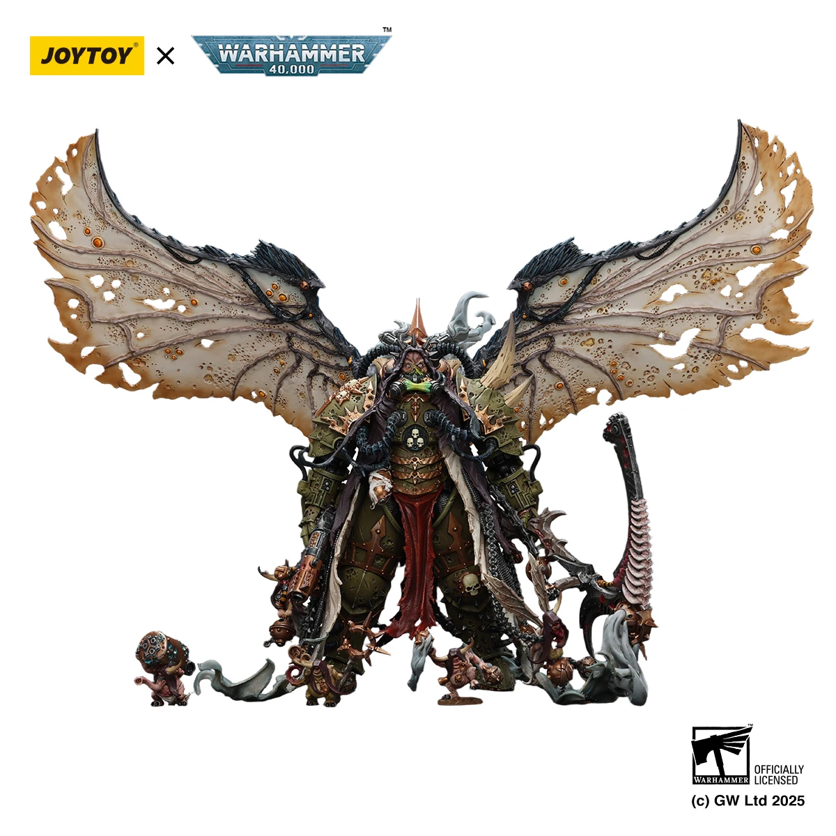 [Pre-order]JOYTOY Warhammer 40,000 1/18 Action Figure Mortarion， Daemon Primarch of Nurgle Model