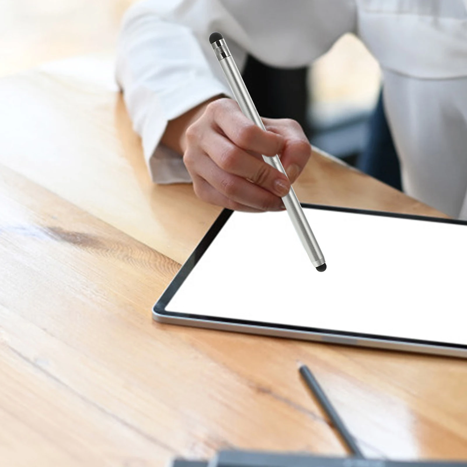 

Touch Screen Stylus Pen Precision Capacitive Universal Tablet Mobile Phone Aluminum Alloy Stylus Pencil Dual Effective Nibs