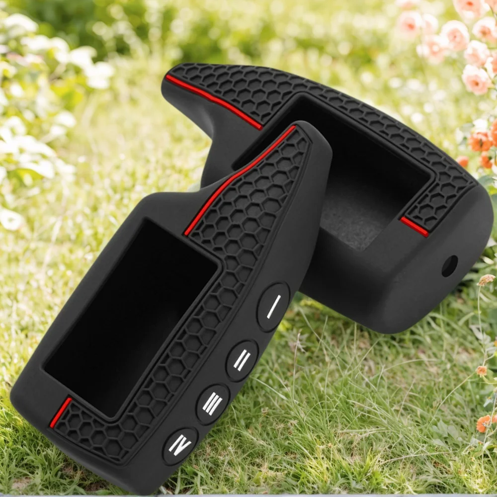 Remote Silicone Case Two Way Car Alarm lcd 2015 Case Key Chain Cover For M5/6/9 Scher-khan Magicar 5
