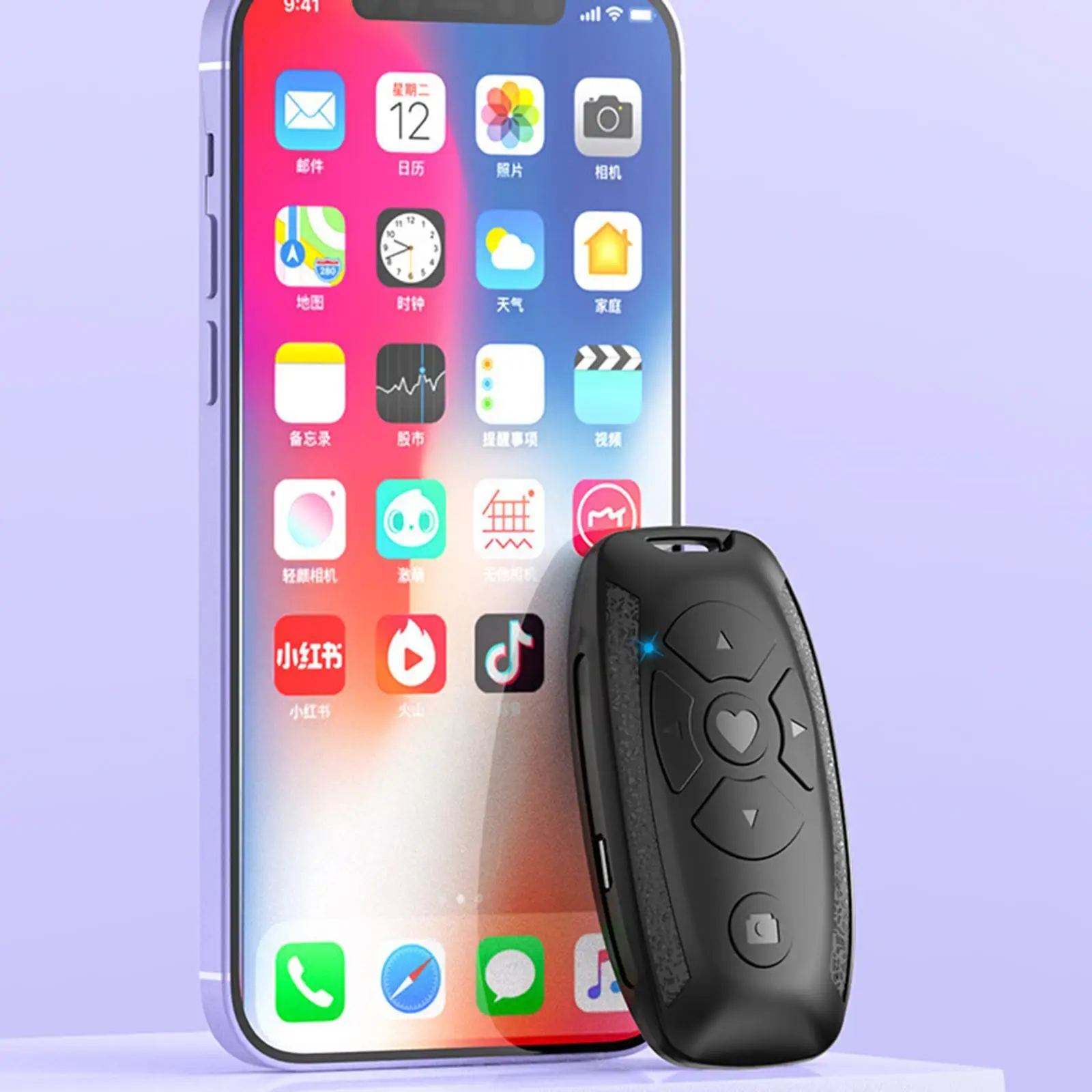 جهاز تحكم عن بعد لاسلكي لنظام أندرويد و ios ، مع زر بلوتوث 4.0 ، مؤقت ذاتي ، لجوال شاومي وهواوي