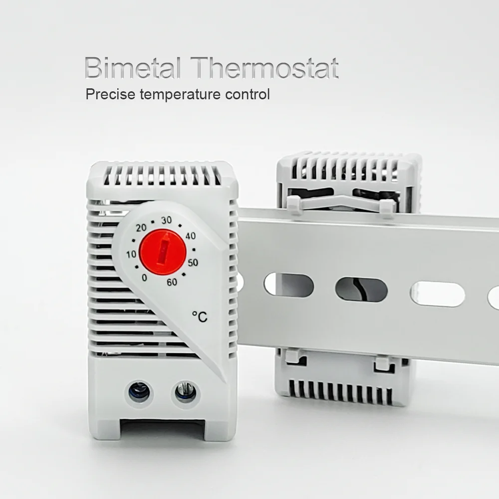 KTO011 Mechanical Bimetal Thermostat Switch Cabinet Temperature Controller For Heating With CE