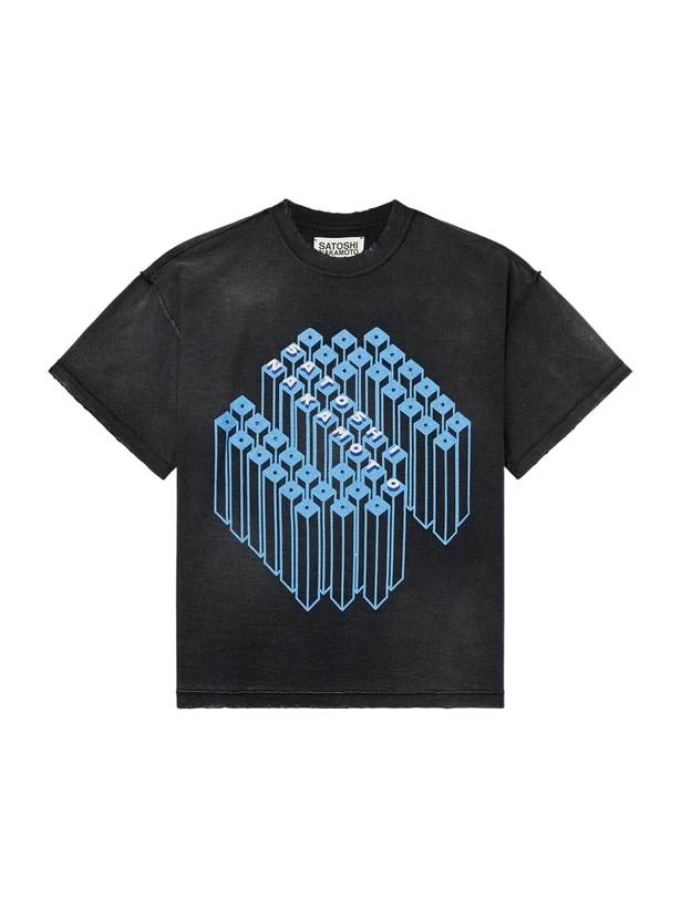 Vintage Satoshi Nakamoto Text-Print T-Shirt für Herren, Oversized, Locker Geschnitten, Kurzarm, Unisex, Hip-Hop Streetwear, Lässiges Baumwoll-T-Shirt – Detail 6