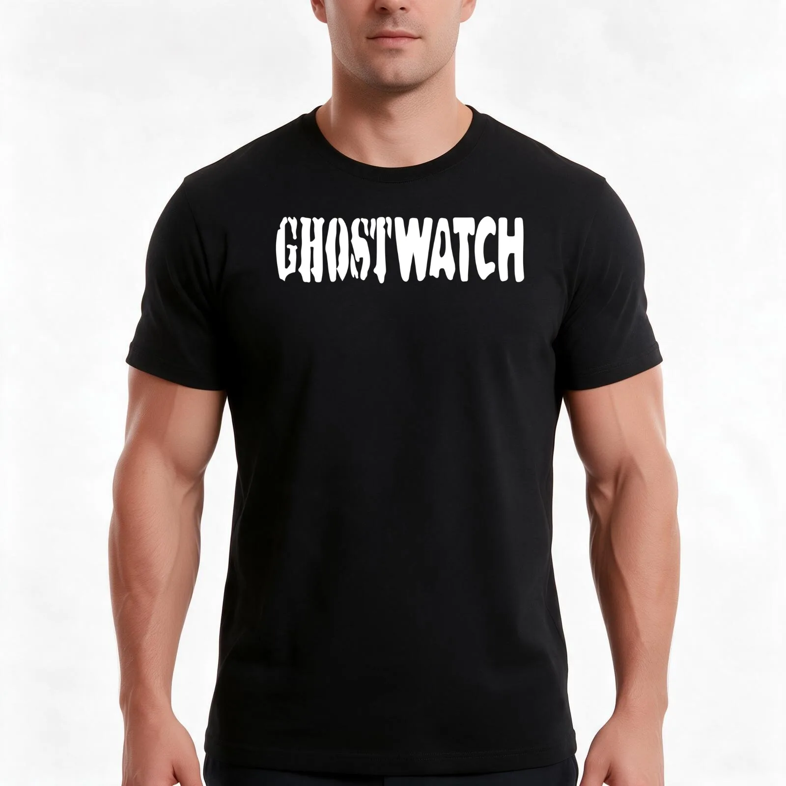 beebthings Ghostwatch (horizontal) T-Shirt Summer Casual Cotton Tee Oversized Streetwear Tops Vintage Graphic Print