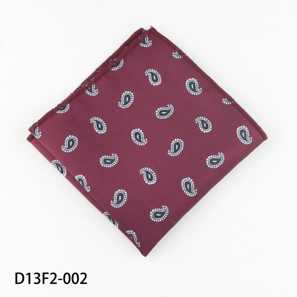 24cm novo britânico masculino negócios bolso quadrado poliéster jacquard lenço pequenos pontos listrado pasiley hanky terno de luxo cravat