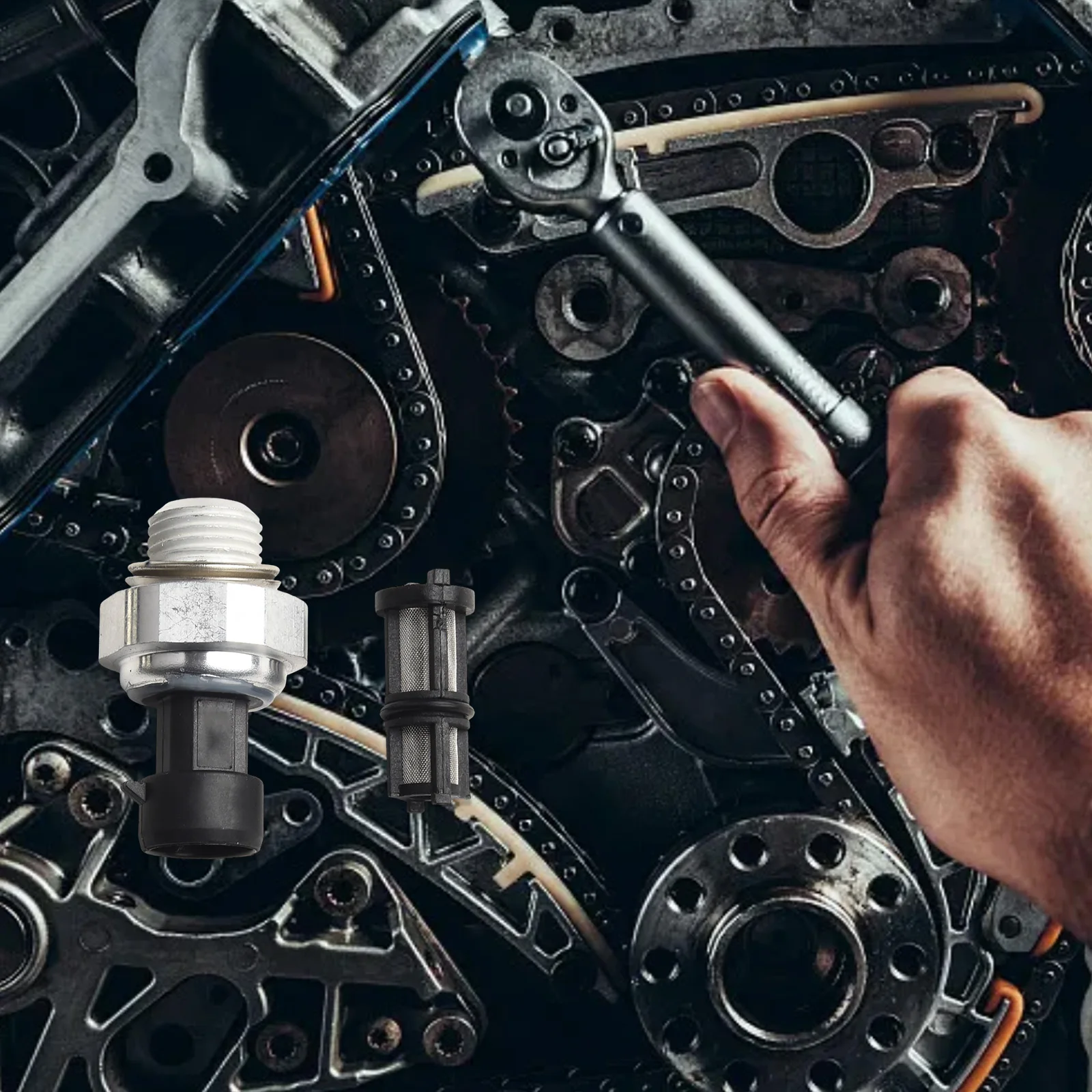 

Датчик давления масла для обслуживания автомобиля Датчик давления масла в двигателе Датчик двигателя OEM 12677836, широкий диапазон установки