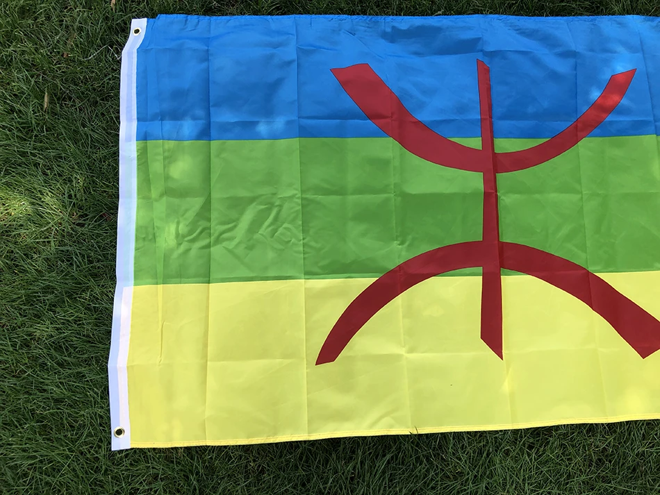 Berber Flag 90x150cm high quality polyester hanging 3x5ftS North Africa Banner Amazigh Flag for home decoration