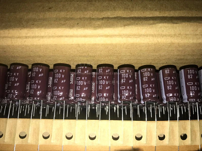 82uf 100v nippon ncc ky Serie 10x20mm niedrige Impedanz lange Lebensdauer 100 v82uf Aluminium Elektrolyt kondensator