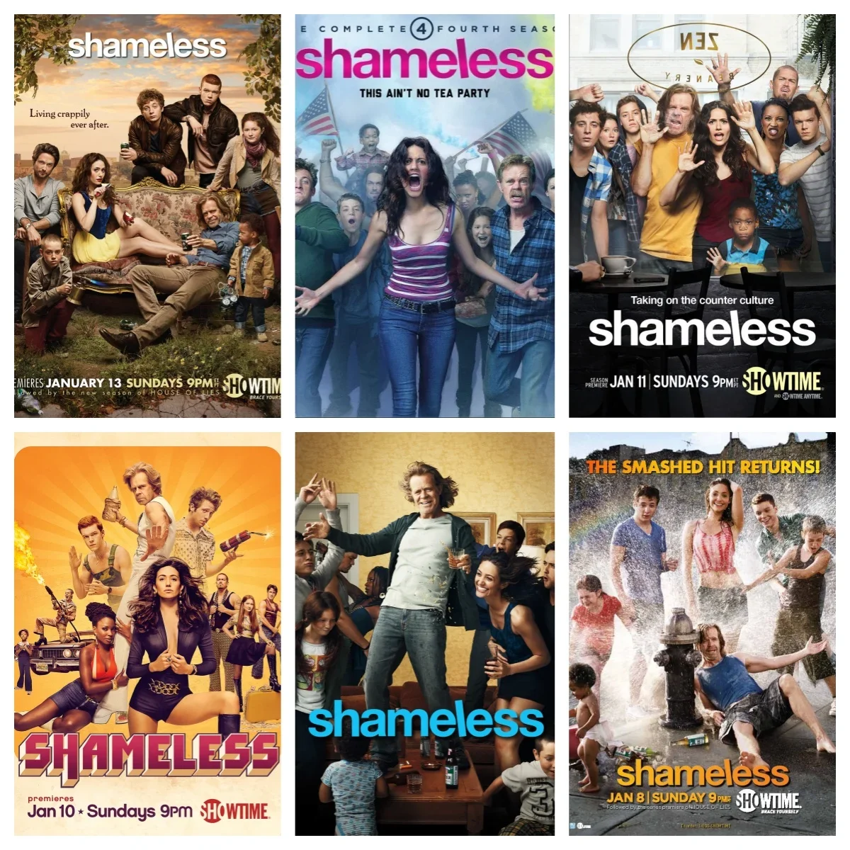 Popular TV Series Shameless 1-11 Wall Art Cover, HD Canvas Print Poster, Home, Living Room, Room, Decorative Painting