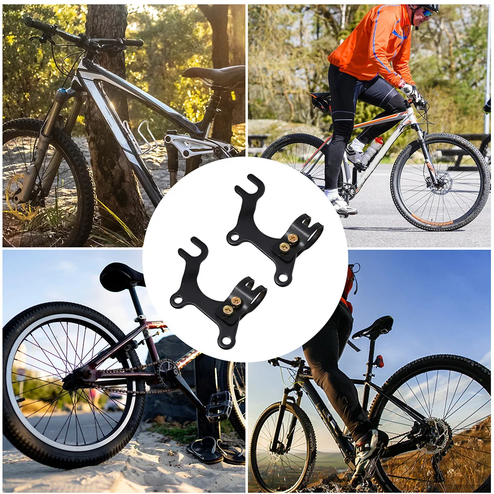 2Pcs Adjustable Disc Brake Bracket Bike Accessory for Frame Modification and Stable Brake Support Bike Frame Adapter