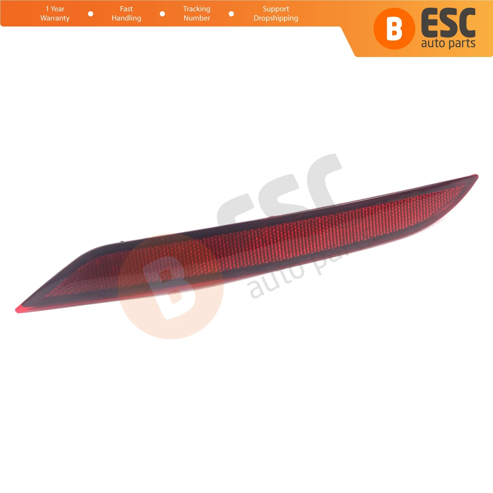 BSP1069 Rear Bumper Reflector Tail Stop Lamp Cover Red LEFT 5G0945105C For VW Golf 7.5 8 e-Golf Variant 4Motion R32 GTI Rabbit